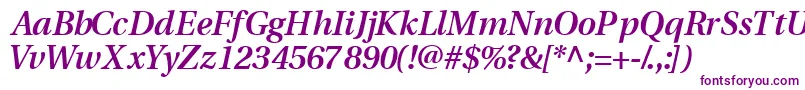 VeracitysskSemibolditalic-fontti – violetit fontit