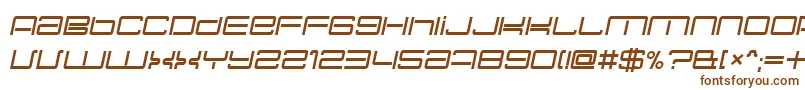 Necplusi Font – Brown Fonts on White Background