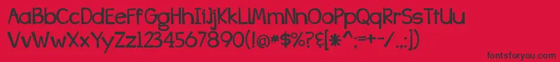 BangWhackPow Font – Black Fonts on Red Background