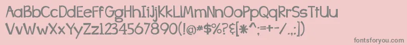 fuente BangWhackPow – Fuentes Grises Sobre Fondo Rosa