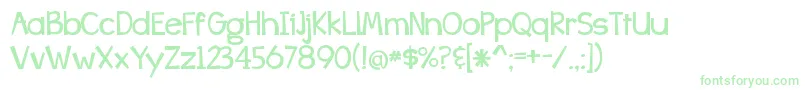 BangWhackPow Font – Green Fonts on White Background