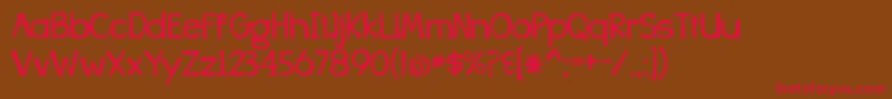 BangWhackPow Font – Red Fonts on Brown Background