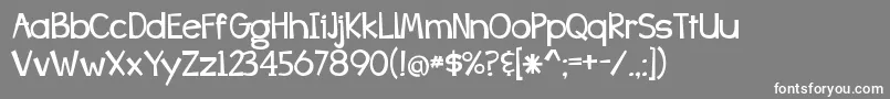 BangWhackPow Font – White Fonts on Gray Background