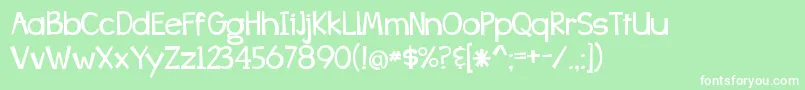 BangWhackPow Font – White Fonts on Green Background