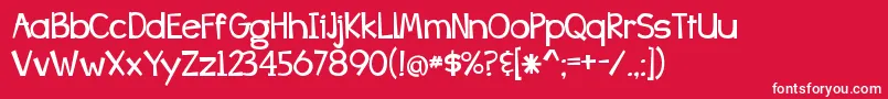 BangWhackPow Font – White Fonts on Red Background