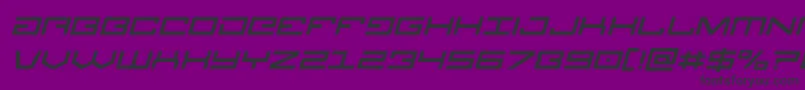 Legionital Font – Black Fonts on Purple Background