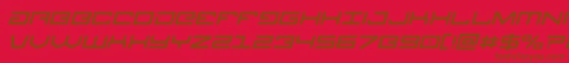 Шрифт Legionital – коричневые шрифты на красном фоне