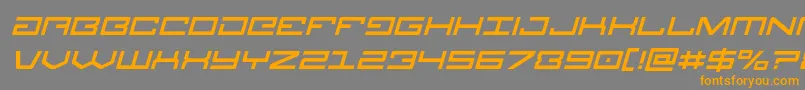 Legionital Font – Orange Fonts on Gray Background