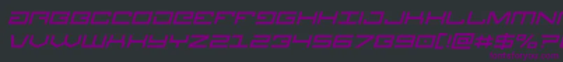 Legionital Font – Purple Fonts on Black Background
