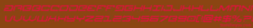Шрифт Legionital – красные шрифты на коричневом фоне