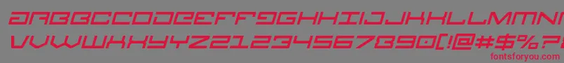 Legionital Font – Red Fonts on Gray Background