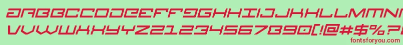 Legionital Font – Red Fonts on Green Background