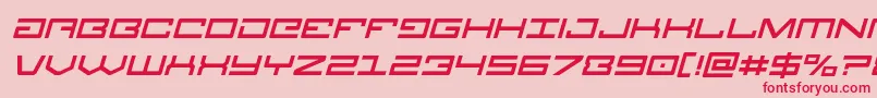 Legionital Font – Red Fonts on Pink Background