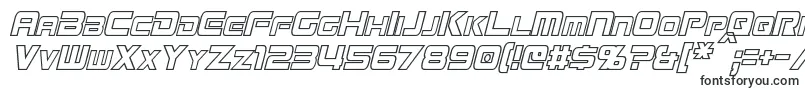 Шрифт MissionGtRCondensedHollowItalic – шрифты для Sony Vegas Pro