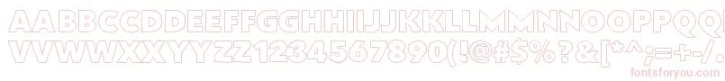 Flatbreadoutline Font – Pink Fonts on White Background
