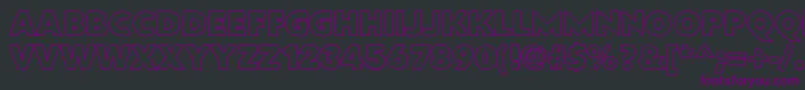 Flatbreadoutline Font – Purple Fonts on Black Background