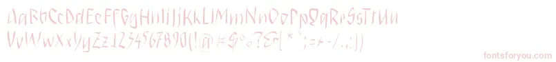Saigon Font – Pink Fonts on White Background