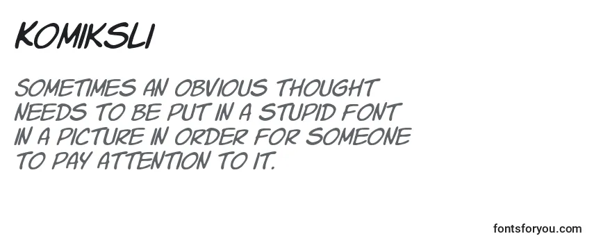 Komiksli-fontti