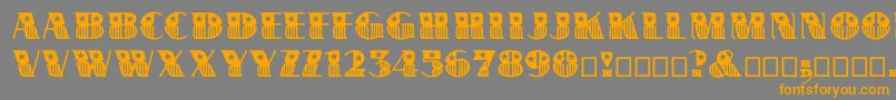 Bannerstar Font – Orange Fonts on Gray Background
