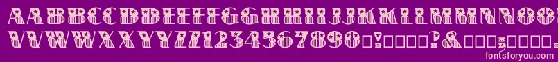 Bannerstar Font – Pink Fonts on Purple Background