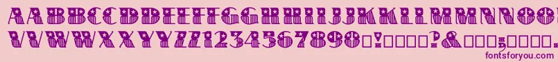 Bannerstar Font – Purple Fonts on Pink Background