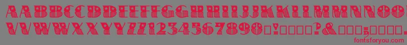 Bannerstar Font – Red Fonts on Gray Background