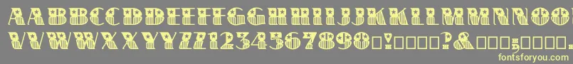 Bannerstar Font – Yellow Fonts on Gray Background