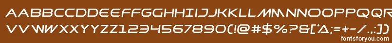 Prometheansemital Font – White Fonts on Brown Background