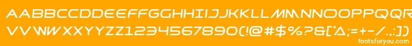 Prometheansemital Font – White Fonts on Orange Background