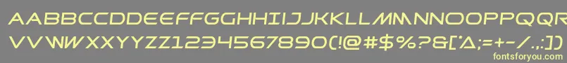 Prometheansemital Font – Yellow Fonts on Gray Background