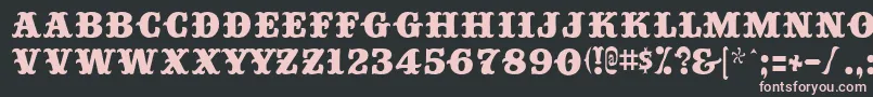 Bigtop ffy Font – Pink Fonts on Black Background