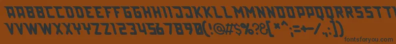 Lazerbeam Font – Black Fonts on Brown Background