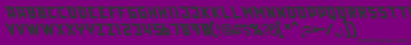 Lazerbeam Font – Black Fonts on Purple Background