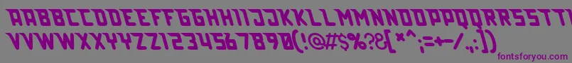 Lazerbeam Font – Purple Fonts on Gray Background