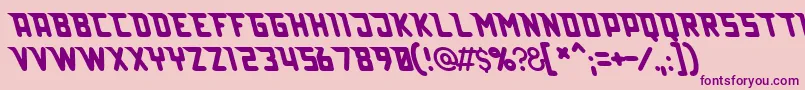 Lazerbeam Font – Purple Fonts on Pink Background