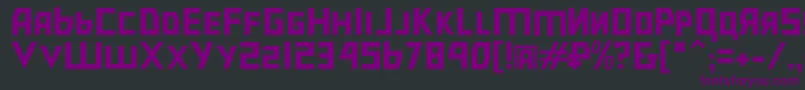 Bolsheviklgt Font – Purple Fonts on Black Background