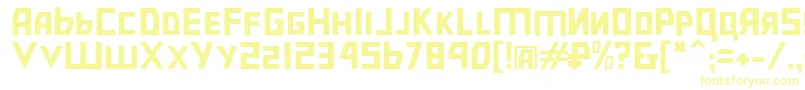 Bolsheviklgt Font – Yellow Fonts on White Background