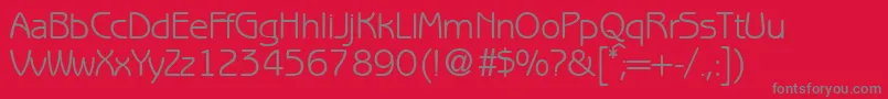 BenjaminsansRegularDb Font – Gray Fonts on Red Background