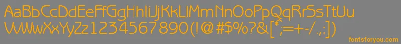 BenjaminsansRegularDb Font – Orange Fonts on Gray Background