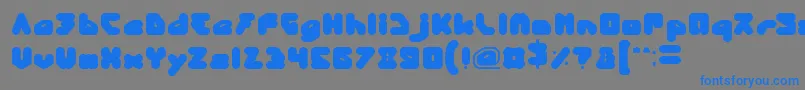 Czcionka PandaRobot – niebieskie czcionki na szarym tle