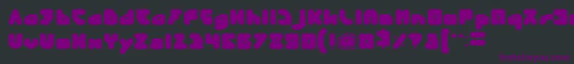 Шрифт PandaRobot – фиолетовые шрифты на чёрном фоне