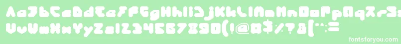 PandaRobot Font – White Fonts on Green Background