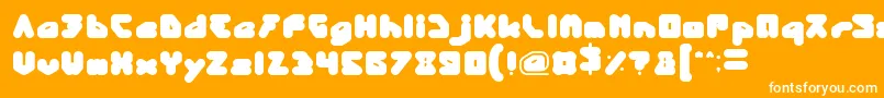 PandaRobot Font – White Fonts on Orange Background