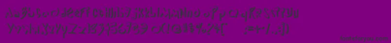 Dipedm Font – Black Fonts on Purple Background