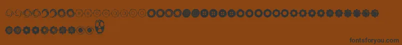 FluidSpiral Font – Black Fonts on Brown Background