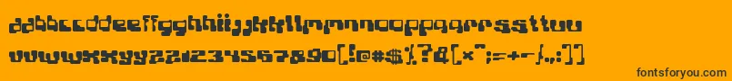 Planb Font – Black Fonts on Orange Background