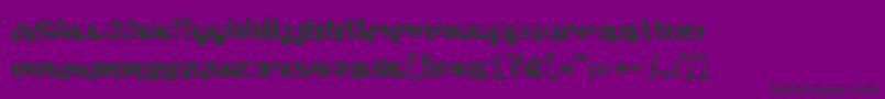 Шрифт Planb – чёрные шрифты на фиолетовом фоне