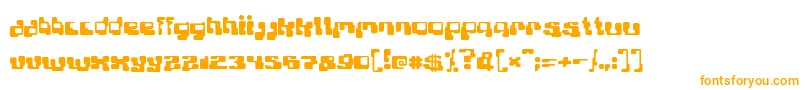 Planb Font – Orange Fonts on White Background