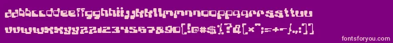 Planb Font – Pink Fonts on Purple Background
