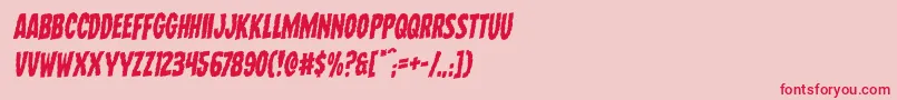 Wolfbrothersrotal Font – Red Fonts on Pink Background